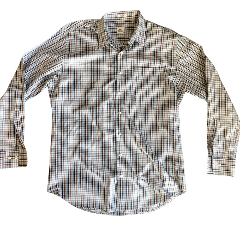 Peter Millar Men’s Button Down Plaids shirt size Large